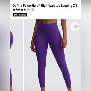 Fabletics Powerhold Purple Leggings
